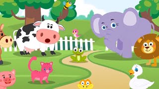 Animal Sounds Song for Toddlers! | Learn About Animals | Kids Learning Videos