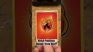 Drawing Charmander on a Fire Energy Pokémon Card. I choose you! #charmander #pokemon #art #drawing