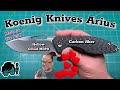 Unboxing a cool knife… the Koenig Arius full size knife in carbon fiber & M390… I like it!