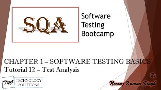 Software Testing Bootcamp | Test Analysis | Test Conditions | Software Testing Tutorials