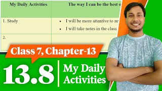 Class 7 English Chapter 13.8 Question Answer | My Daily Activities | The way I can be the best of me