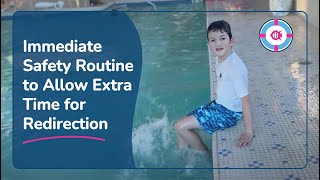 Swimming and Autism: Immediate safety routine to allow extra time to redirect if necessary #shorts