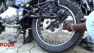 ROYAL ENFIELD CLASSIC REAR WHEEL REMOVAL AND FITMENT  - RODA ON ROAD ASSISTANCE