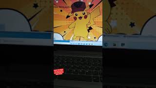 Draw Pikachu with image background using python turtle graphics. #pikachu #turtlegraphics #viral