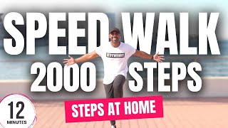 Speed Walk at Home - Rock Style 🤘 | 2000 steps workout