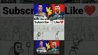 Cristiano Ronaldo vs 🥶 Messi 💥🏈#shorts #trending #viralvideo #youtubeshorts