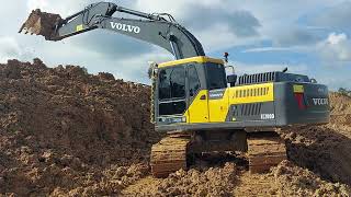 รีวิว  VOLVO EC200D รถขุดจากแดนเมืองโสม งานทอยดิน จัดเต็มอุ้ม excavator