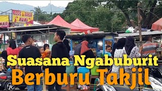 Suasana Ngabuburit Berburu Takjil Di Banjarsari, Ciamis, Jawa Barat