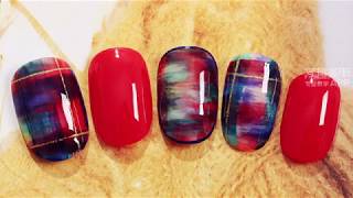 【Watch nail Teach Me-808th phase】Special Mixed Woolen Plaid in Fall\u0026Winter 【窝趣美甲你求窝教 第808期】秋冬混织毛呢格子