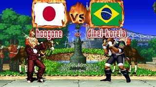 King of Fighters 94 - hoogone (JPN) VS (BRA) dinei-koreia [kof94] [Fightcade] キングオブファイターズ94