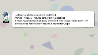NodeJS : req.headers.origin is undefined