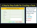 How to Create a Data Entry Form in Excel With Add, Modify, Delete and Reset (Step-by-step Guide)