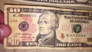 Old 10 Dollar Bill Vs New 10 Dollar Bill Money Cash