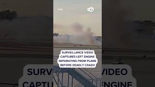 New airport surveillance video shows separation of plane engine in UPS crash