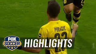 Christian Pulisic gets the opening goal against Bayern Munich | 2017 German Super Cup Highlights