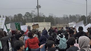 Northeast Guilford HS students protest ICE