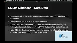 iOS Pentesting - SQLite Databse Core Data