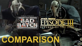 Revenge of the Sith and The Bad Batch Scene Comparison