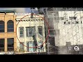 Historic building demolition goes wrong, damaging multiple buildings in collapse