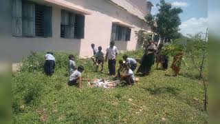 Rajupalem high school play ground work.