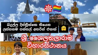 කොළඹ-වැල්ලවාය පාර අයිනෙ තියෙන,ලස්සන පන්සල මොකද්ද..☸️🏳️‍🌈💛🪔