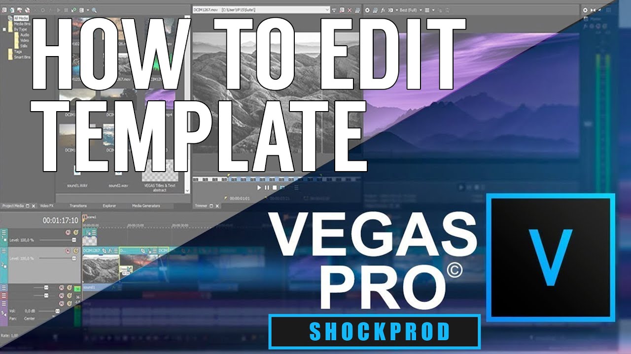 How To Edit Sony Vegas Template Made By ShockProd - YouTube