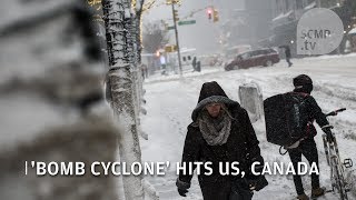 ‘Bomb cyclone’ hits US, Canada, causing snowstorms and severe temperature drops