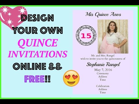 FREE INVITATION Design Online Quince/Wedding by MyQuinceanera DIY FREE INVITATION Design Online Quince/Wedding by MyQuinceanera DIY