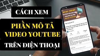 Hướng dẫn cách xem phần mô tả video youtube trên điện thoại - DV Channel