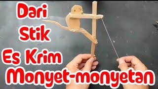 Cara Membuat Mainan Anak/Monyet-monyetan Lucu dari Stik Es Krim