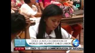 NewsLife: DOLE leaders celebration of 'World Day Against Child Labor' || Aug. 28, 2015