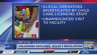 Unlicensed day cares: Rules and regulations