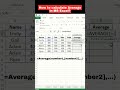 how to calculate average in ms excel easy way to calculate average