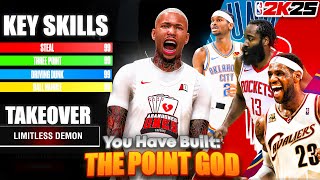 *NEW* BEST ALL-AROUND POINT GUARD BUILD ON NBA 2K25! 99 THREE, DEFENSE, CONTACT DUNKS + ANIMATIONS