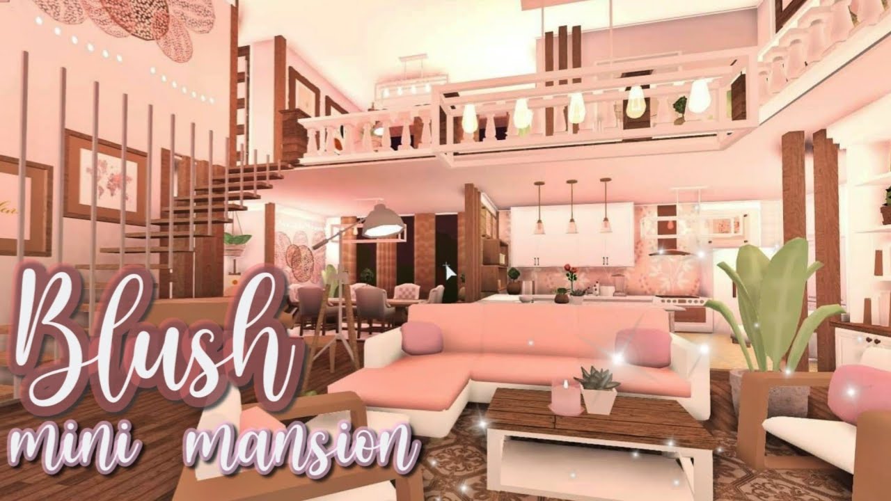 Roblox Bloxburg L Blush Mini Mansion L House Build Youtube