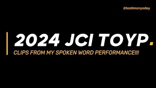 spoken word performance video (2024 jci toyp)!!!