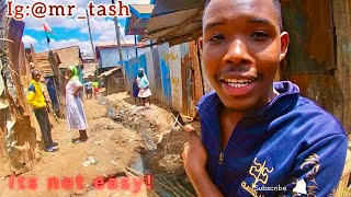 Trying Kenyan street food Inside the biggest slum in Kenya,Africa!! - Bad idea (kibera slums)