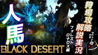 【黒い砂漠】フォレストロナロス！！サクッと3分で簡単に解説！！【狩場攻略解説実況】