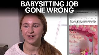 Teen girl victim of potential babysitting job fraud incident