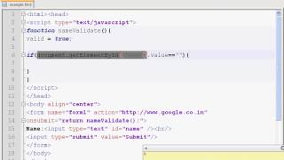 Validating a Textbox in Javascript