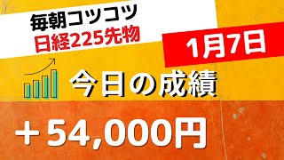 日経225先物トレードライブ1月7日