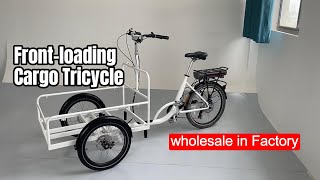 Reverse Tricycle | Front-loading Cargo Bicycle | 26-inch strong steel frame for cargo use