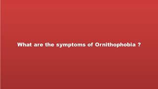 What is Ornithophobia in medical terms ? What does Ornithophobia mean ?