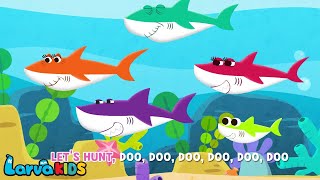 Baby Shark Finger Family Song | Family Dance + More Nursery Rhymes & Kids Songs - Larva Kids