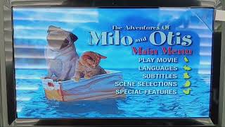 The Adventures of Milo and Otis 1999 DVD Menu Walkthrough