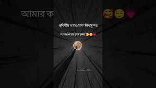 পৃথিবীর কাছে যেমন চাঁদ সুন্দর আমার কাছে তুমি সুন্দর 🥰😌💗#shayari #shortvideo