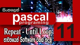 #11. Make a Software using Repeat-until Loop | Pascal Programming | (SINHALA)