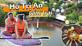 CẮM TRẠI HỒ TRỊ AN - CHÈO THUYỀN SUP, ĐI XE JEEP VÀO RỪNG, ĂN BBQ | MIMI OFFICIAL