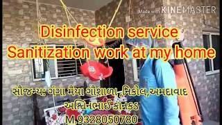 Disinfection service || Sanitization work at my home || Sanitization