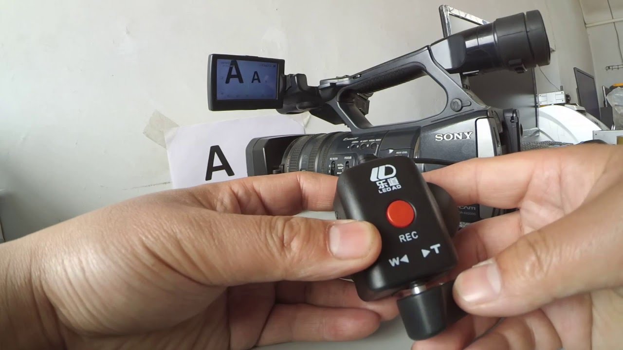 Zoom remote controller dedicated for various Canon, Panasonic and Sony Camcorders.